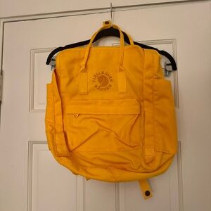 Fjallraven Yellow Backpack